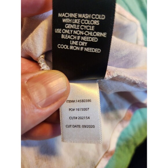 Torrid Size 1(14/16)Floral Watercolor Ava Challis Boho Sleeveless Tank Top Cami - Picture 7 of 9